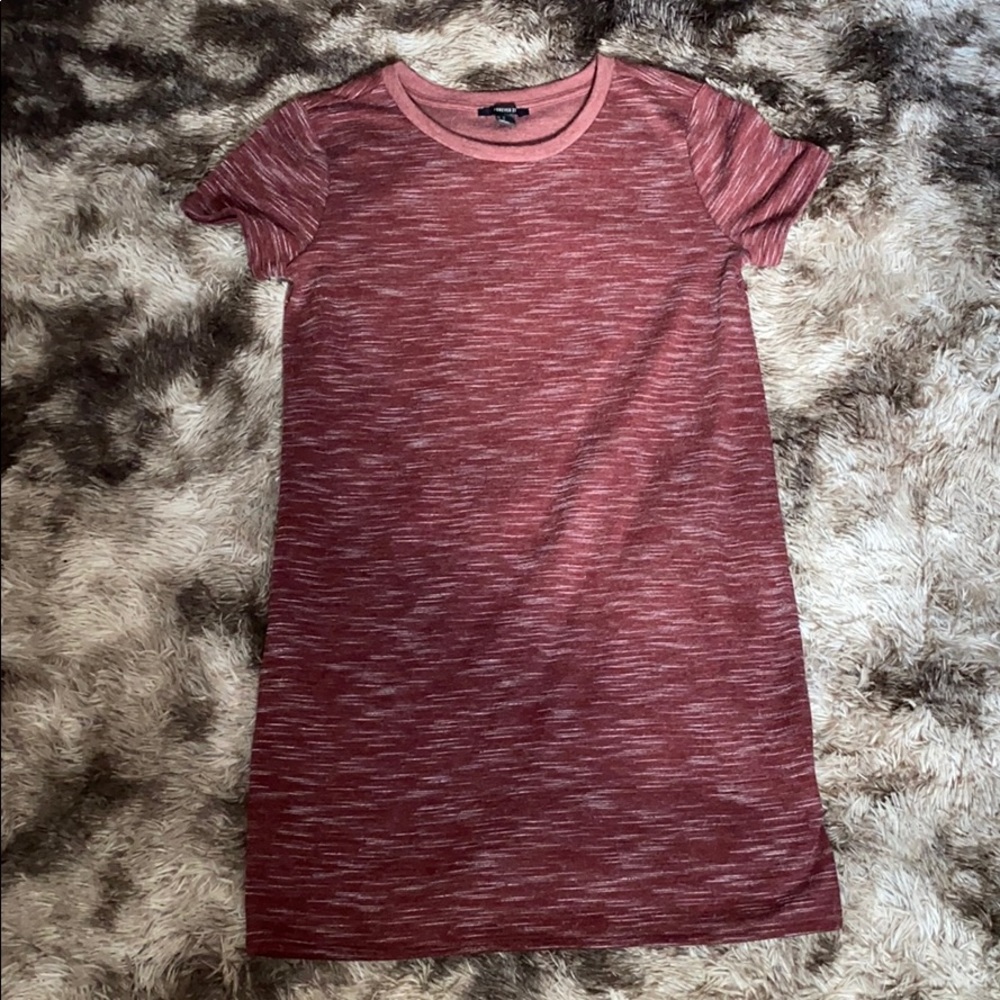 Burgundy T-Shirt Dress